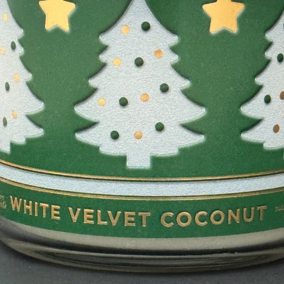 BBW White Velvet Coconut Bath & Body Works 3 Wick Candle - Picture 3 of 10